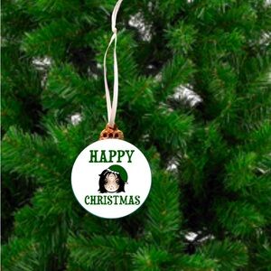 Ornament Tree Holiday Happy Christmas Harry Potter Severus Snape Wood Round